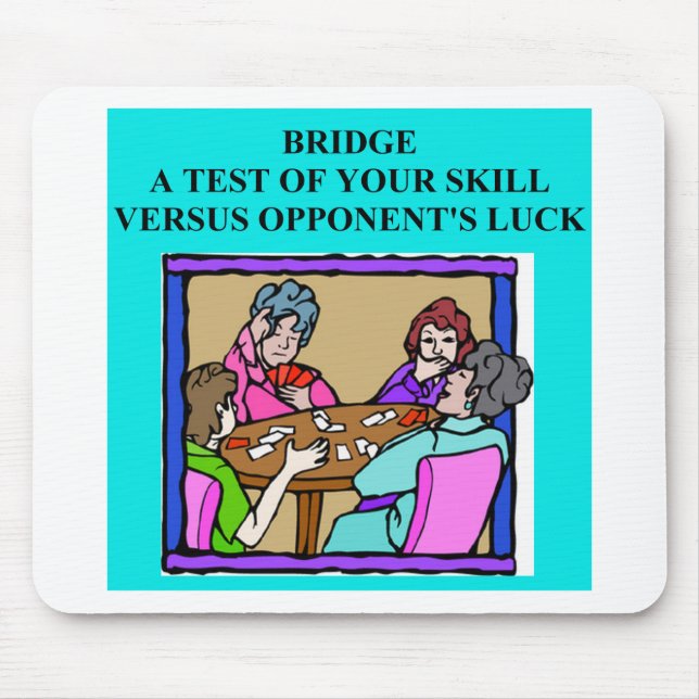 duplicate bridge player design mouse pad (Front)