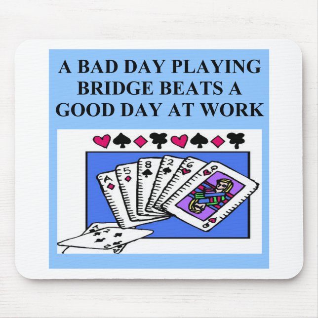 duplicate bridge player design mouse pad (Front)