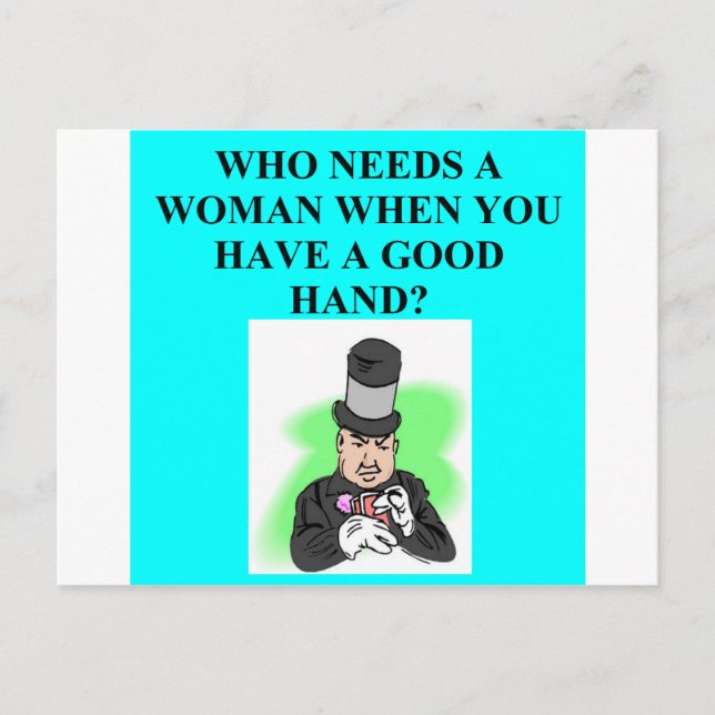 duplicate bridge player design postcard (Front)