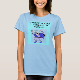 duplicate bridge player game design T-Shirt