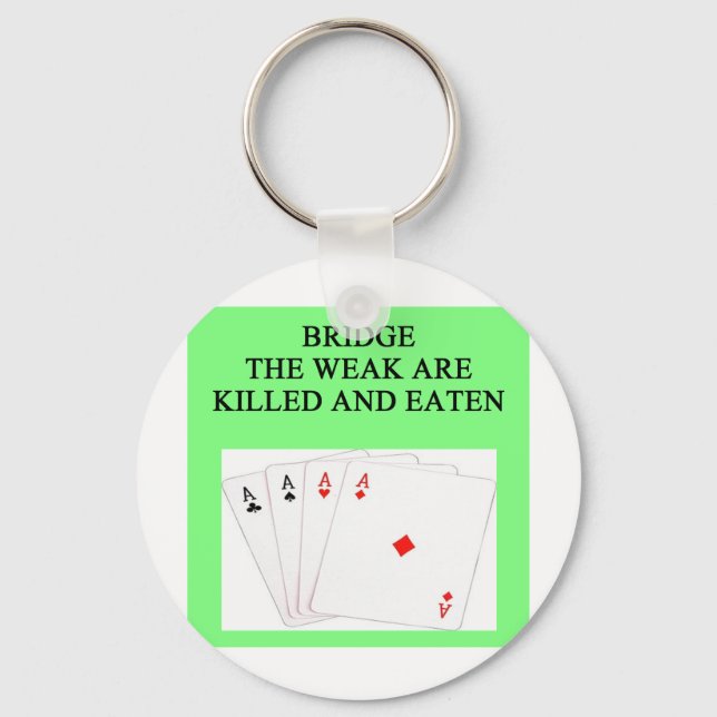 duplicate bridge player keychain (Front)