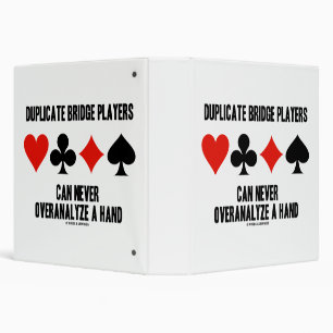 Duplicate Bridge Players Can Never Overanalyze Binder