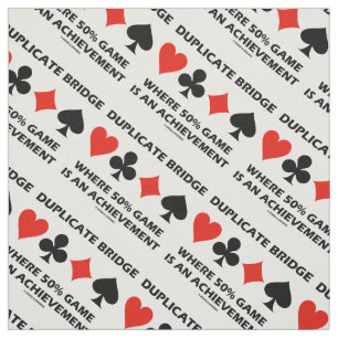Duplicate Bridge Where 50% Game Is An Achievement Fabric