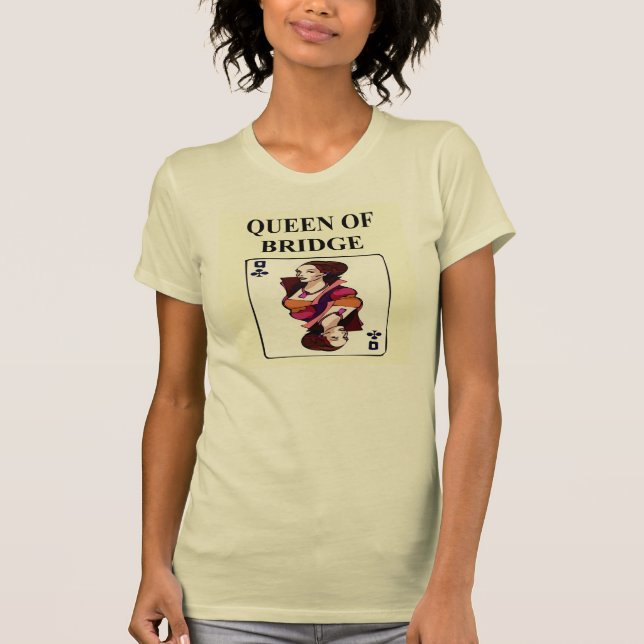 duplicate game player ueen of bridge T-Shirt (Front)