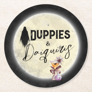 Duppies and Daiquiris Halloween Paper Coaster