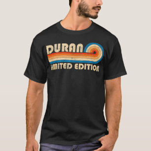 DURAN Surname Retro Vintage 80s 90s Birthday Reuni T-Shirt