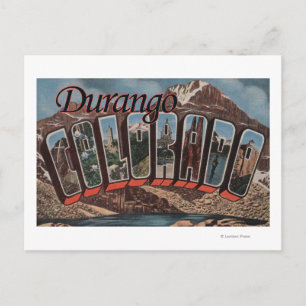 Durango, Colorado - Large Letter Scenes Postcard