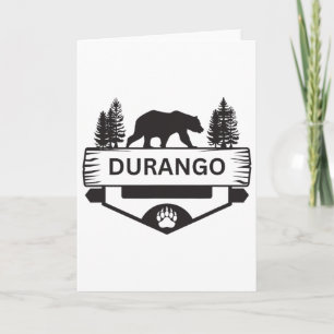Durango Colorado Wildlife Bear Hiking Camping Skii Card
