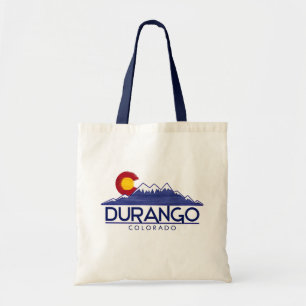 Durango Colorado wood mountains tote bag