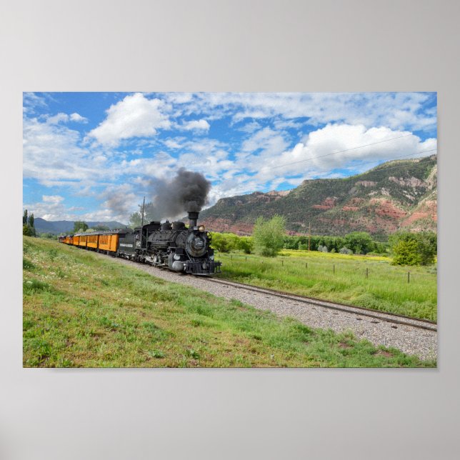 Durango & Silverton Narrow Gauge Railroad Train Poster (Front)