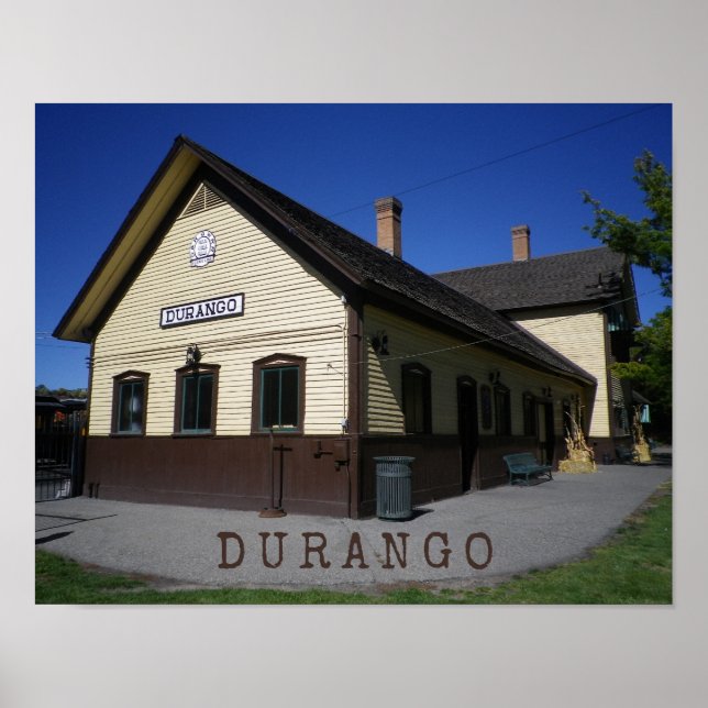 Durango & Silverton Train Station Durango Colorado Poster (Front)