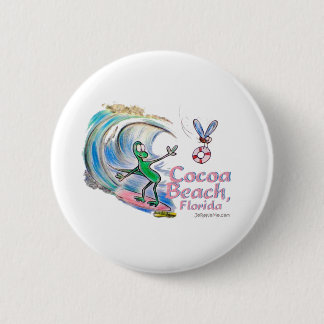 Durante Surfing Cocoa Beach, Florida 2 Inch Round Button