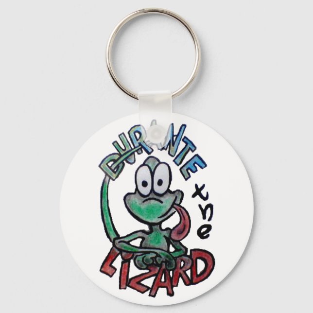 Durante the Lizard Keychain (Front)