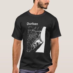 Durban South Africa Classic City Map Graphic T-Shirt
