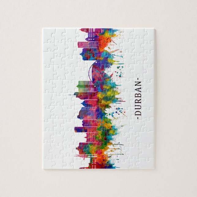 Durban South Africa Skyline Jigsaw Puzzle (Vertical)