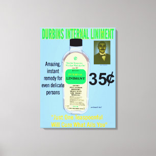 Durbins Internal Liniment Canvas Print