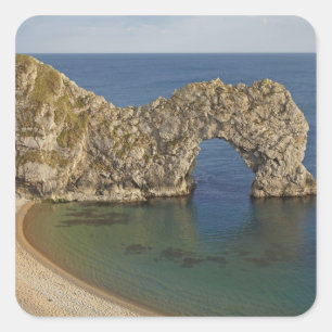 Durdle Door Arch, Jurassic Coast World Heritage 3 Square Sticker