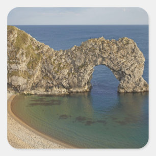 Durdle Door Arch, Jurassic Coast World Heritage 3 Square Sticker