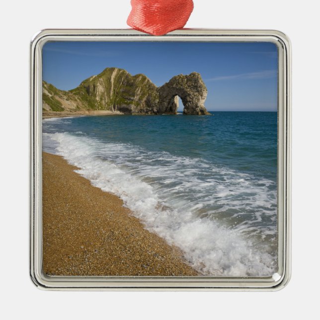 Durdle Door, Lulworth Cove, Jurassic Coast, 2 Metal Ornament (Front)