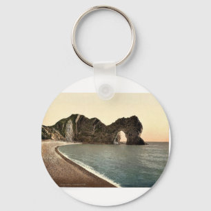 Durdle Door, Lulworth, England classic Photochrom Keychain