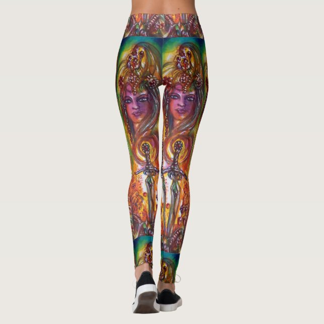 DURENDAL , ROMANTIC SWORD AND THE ANGEL Fantasy Leggings (Back)