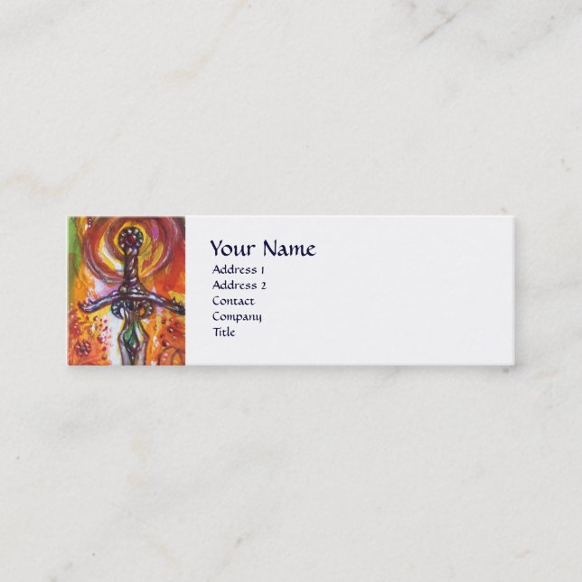 DURENDAL , ROMANTIC SWORD AND THE ANGEL MINI BUSINESS CARD (Front)