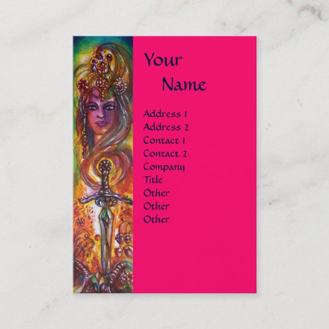DURENDAL , ROMANTIC SWORD AND THE ANGEL MONOGRAM BUSINESS CARD (Front)