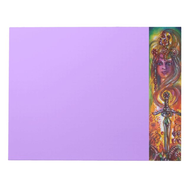 DURENDAL , ROMANTIC SWORD AND THE ANGEL NOTEPAD (Front)