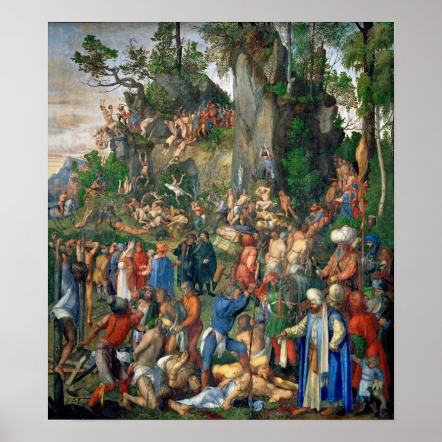Dürer - Martyr of the Ten Thousand Christians Poster (Front)
