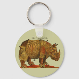 Durer's Rhinoceros Keychain