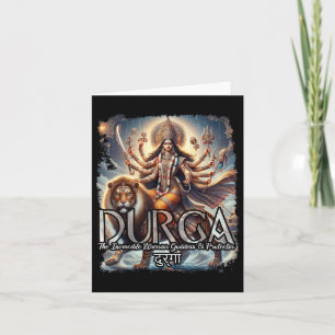 Durga Goddess War Hindu Mythology Devi Shakti  Card