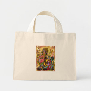 Durga Killing Mahishasura Tote Bag
