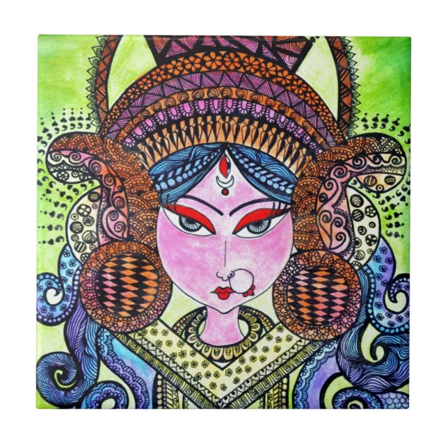 Durga Maa Tile (Front)
