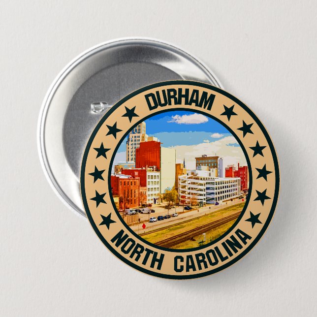 Durham                                             3 inch round button (Front & Back)