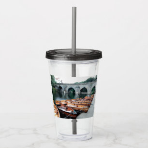 Durham boats acrylic tumbler