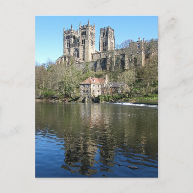 Durham Cathedral & Mill Postcard (Front)