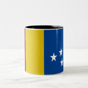 Durham city flag Two-Tone coffee mug