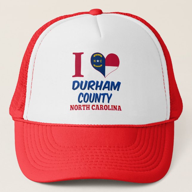 Durham County, North Carolina Trucker Hat (Front)