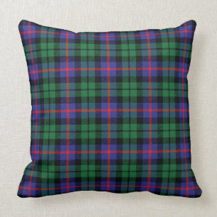 Durham District Tartan. Throw Pillow