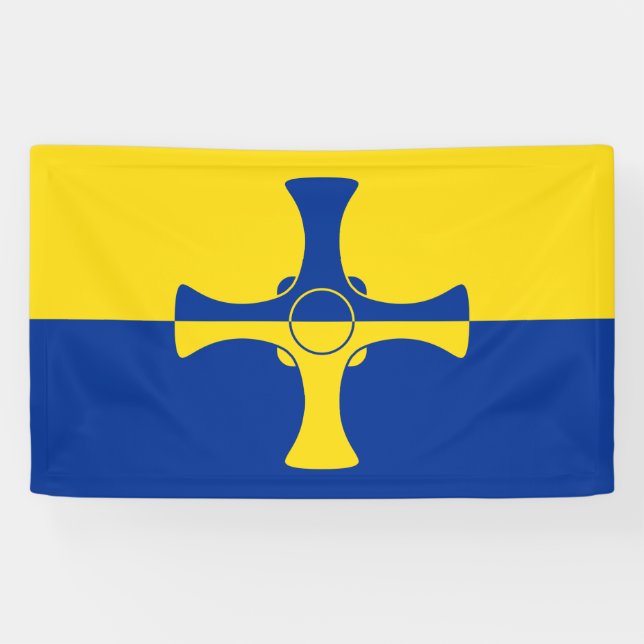 Durham Flag (County of England, UK) Banner (Horizontal)