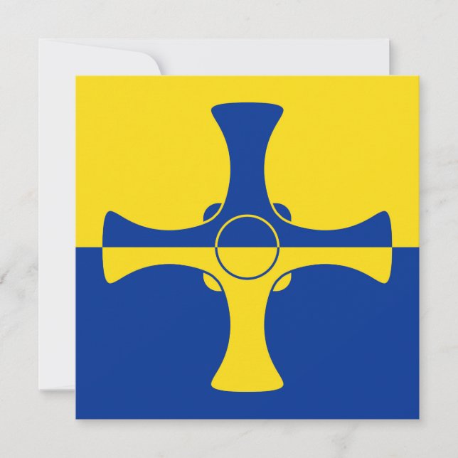 Durham Flag (County of England, UK) Card (Front)