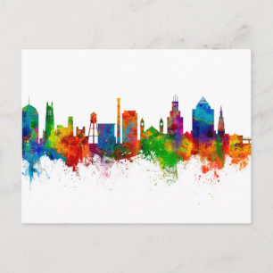 Durham North Carolina Skyline Postcard