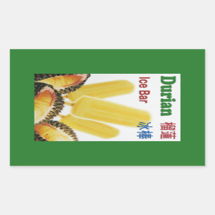 Durian Ice Bar Tropical Fruit Popsicle Sticker
