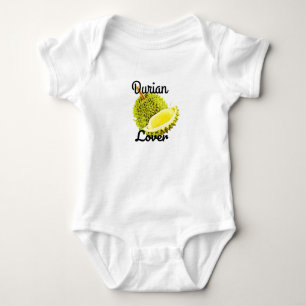 durian lover, durian, king of fruit mouse pad baby bodysuit