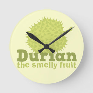 Durian the Smelly Fruit (from South east Asia) Round Clock