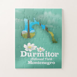 Durmitor national park, Montenegro map Jigsaw Puzzle
