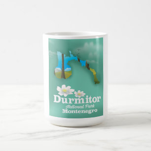 Durmitor national park, Montenegro map Magic Mug