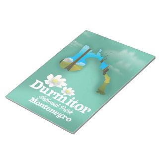 Durmitor national park, Montenegro map Notepad