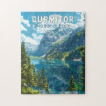 Durmitor National Park Montenegro Travel Art Jigsaw Puzzle<br><div class="desc">Durmitor vector artwork design. Durmitor is a massif located in northwestern Montenegro. It is part of the Dinaric Alps.</div>