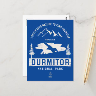 Durmitor National Park Montenegro White Design Postcard